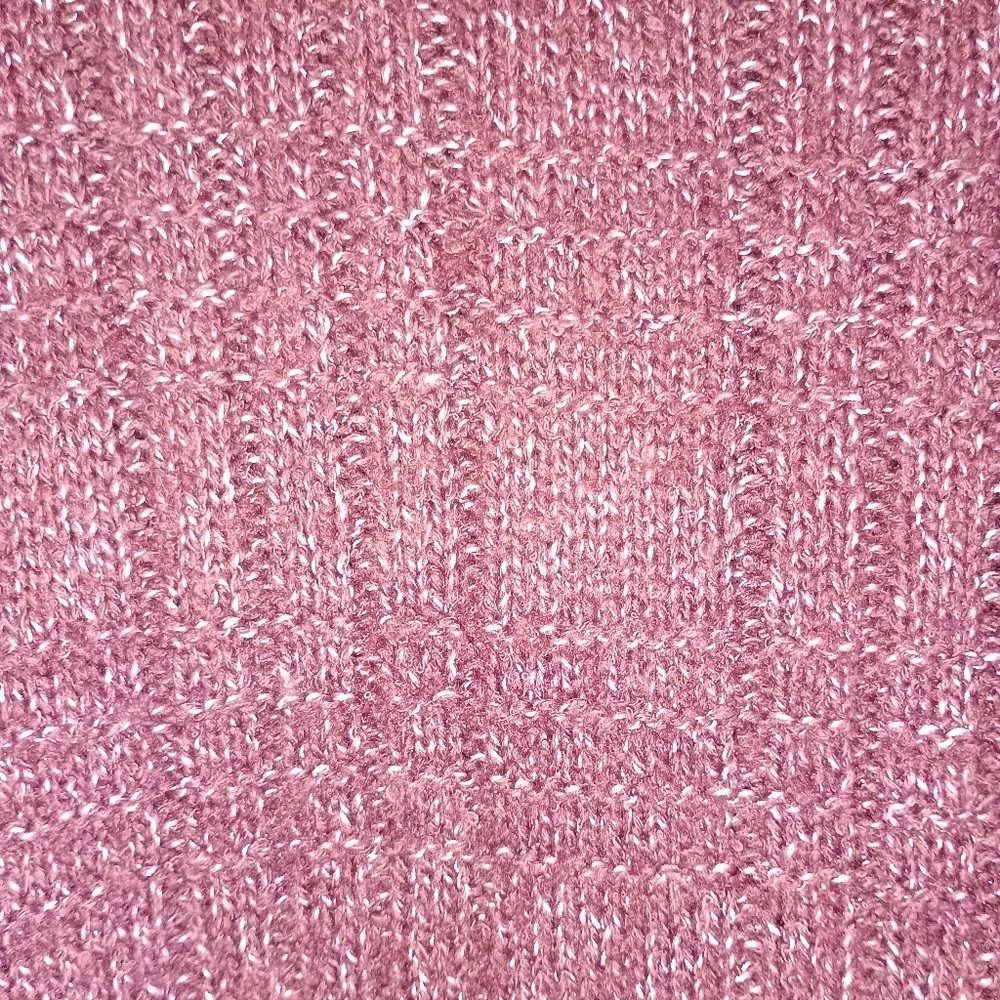 Lucky Brand Women’s Oversized‎ Mock Neck Sweater Wine Textured Knit Size Medium